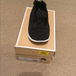Kids Black Slip-On Shoes